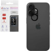 Volte-Tel Tempered Glass Iphone 17 6.3'' 9H 0.25mm 3D Curved For Camera BLACK