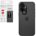 Volte-Tel Tempered Glass Iphone 17 6.3'' 9H 0.25mm 3D Curved For Camera BLACK