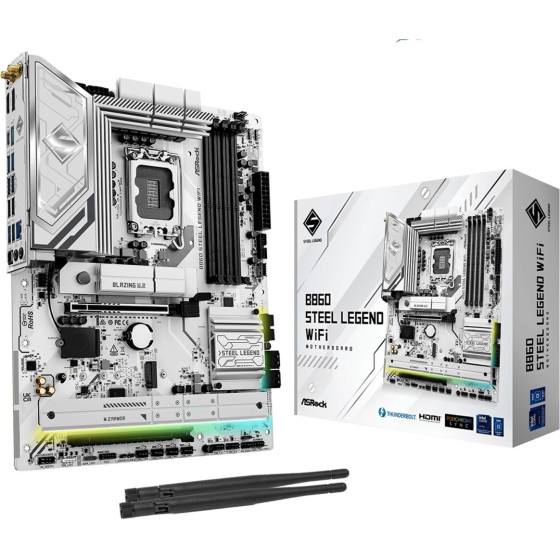 Asrock Intel B860 Lga 1851 (Socket V1) Atx - (B860 Steel Legend WIFI)