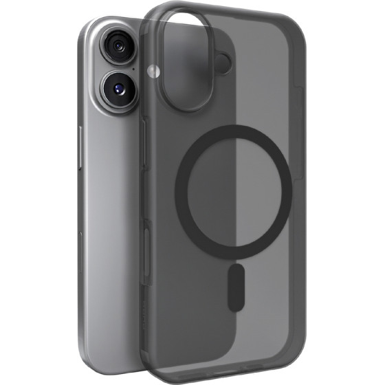Puro Daylight Magsafe Compatible Silicone Case For Iphone 17 - Translucent Black - (PUIPC1763DAYLBLK)