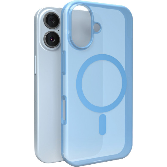 Puro Daylight Magsafe Compatible Silicone Case For Iphone 17 - Translucent Blue - (PUIPC1763DAYLBLUE)
