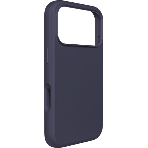 Puro Pure Icon Mag Pro Liquid Silicone Case For Iphone 17 Pro Max, Magsafe Compatible, With Camera Protection And Aluminum Buttons - Dark Blue - (PUIPC17P69ICONMPDKBL)