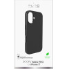 Puro Pure Icon Mag Pro Liquid Silicone Case For Iphone 17, Magsafe Compatible, With Camera Protection And Aluminum Buttons - Black - (PUIPC1763ICONMPBLK)