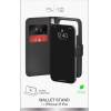 Puro Wallet Stand Case For Iphone 17 Pro Made Of Eco-Leather, With a Flap, Wallet, And Stand Function - Black - (PUIPC17P63BOOKC8BLK)