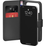Puro Wallet Stand Case For Iphone 17 Pro Max Made Of Eco-Leather, With a Flap, Wallet, And Stand Function - Black - (PUIPC17P69BOOKC8BLK)