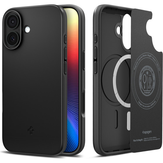 Spigen Thin Fit Magsafe Case For Iphone 17 - Black
