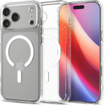 Spigen Ultra Hybrid Magsafe Case For Iphone 17 Pro Max - Clear And White