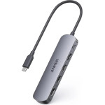 Anker - Docking Station - 5-in-1, USB-C, 2x USB-A 2.0, 1x USB-A 3.0, 4K HDMI, 5Gbps, 90W - Black - (A8357HA0)