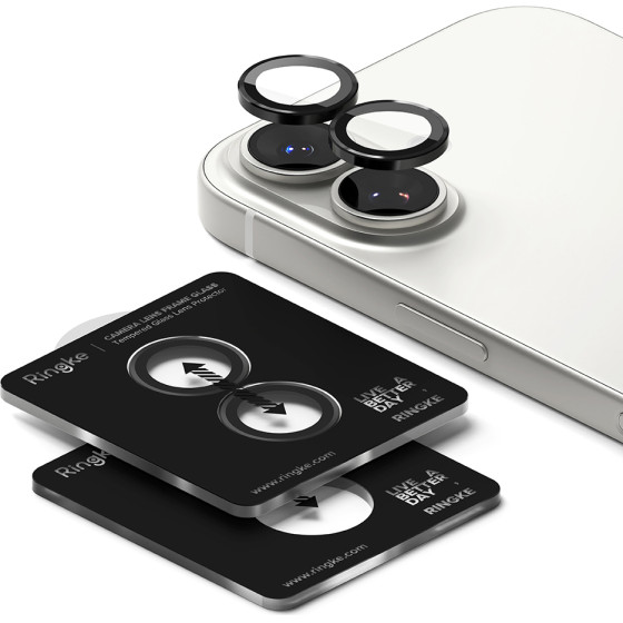 Ringke - Camera Lens Frame Glass - Iphone 17 - Black