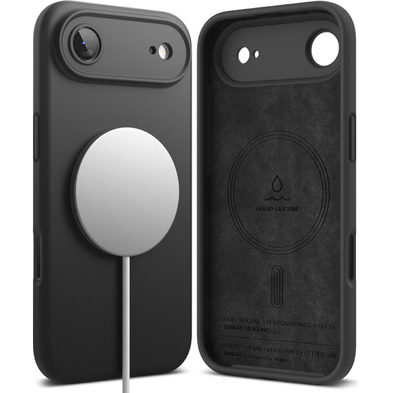 Ringke - Silicone Magnetic Magsafe - Iphone 17 Air - Black