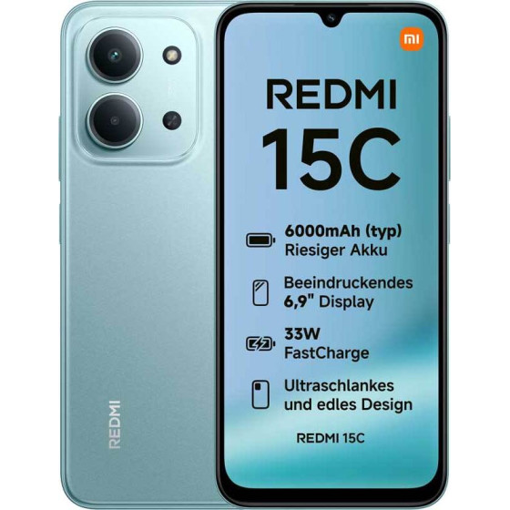 Xiaomi Redmi 15C 4/256GB 5G Mint Green EU - (6932554458621)