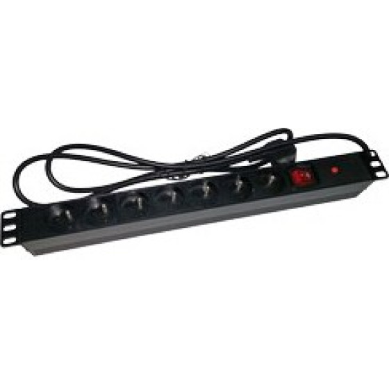 A-Lan Alantec Power Extension 1.8 m 7 Ac outlet(s) Indoor Black - (PZ071U)