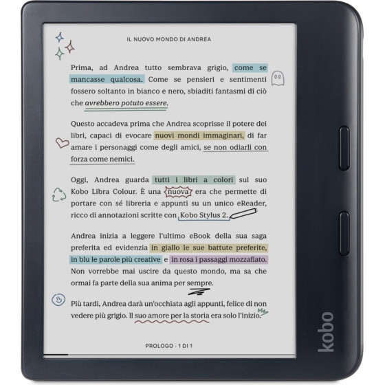 KOBO Rakuten Libra Colour e-Book Reader Touchscreen 32 Gb Wi-Fi Black - (N428-KU-BK-K-CK)