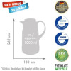 ROTPUNKT Thermos jug, 1.0 l, Ristretto (black) - (320 RI)