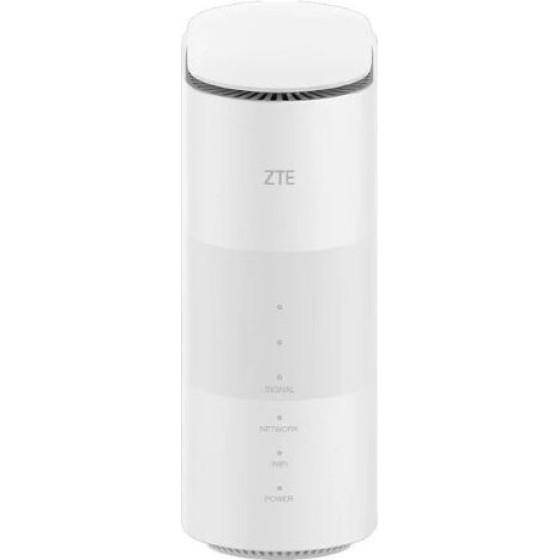 - Gigabit Ethernet dual-Band (2.4 Ghz / 5 GHz) Wi-Fi 6 Wireless Router In White - (ZTE G5B)