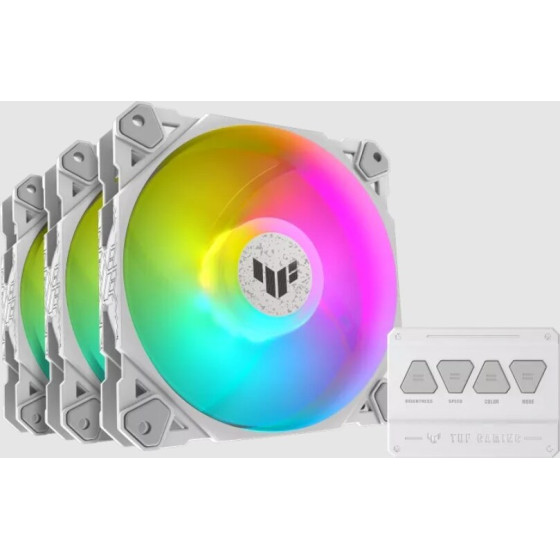 Asus Tuf Gaming TF120 Argb White Edition 3IN1 Air Cooler 12 Cm 3 pc(s) - (90DA0033-B09030)