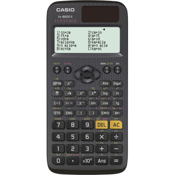 Casio Scientific CALCULATOR, OFFICE, SCHOOL, 379 FUNCTIONS, 77X166MM, Black - (FX-85CEX)