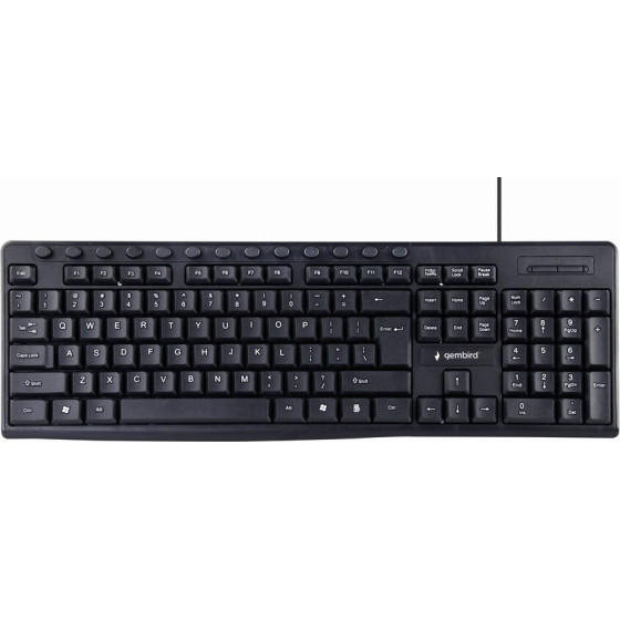 Gembird Multimedia keyboard, black, US-Layout - (KB-UM-107)