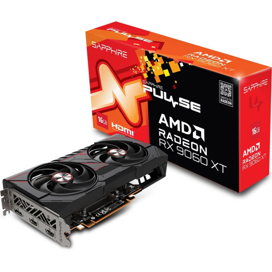 Sapphire Graphics card. Pulse Rx 9060 Xt Gaming 16GB - (11350-03-20G)