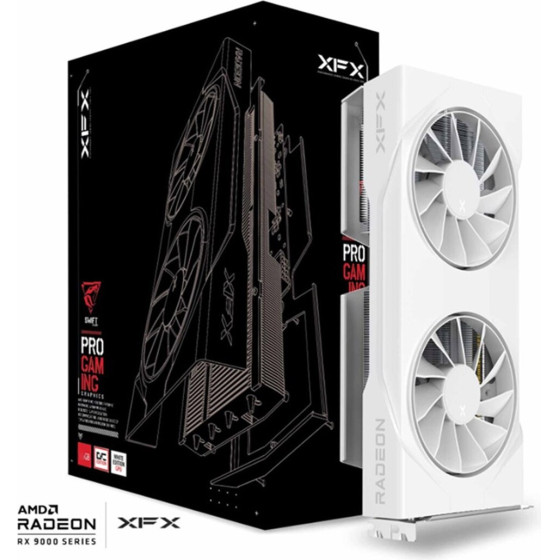 XFX Graphics card. Swift Rx 9060XT Oc White 8GB - (RX-96TSW8GWQ)