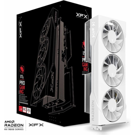 XFX Graphics card. Swift Rx 9060XT Oc White 3-Fan 16GB - (RX-96TS316W7)