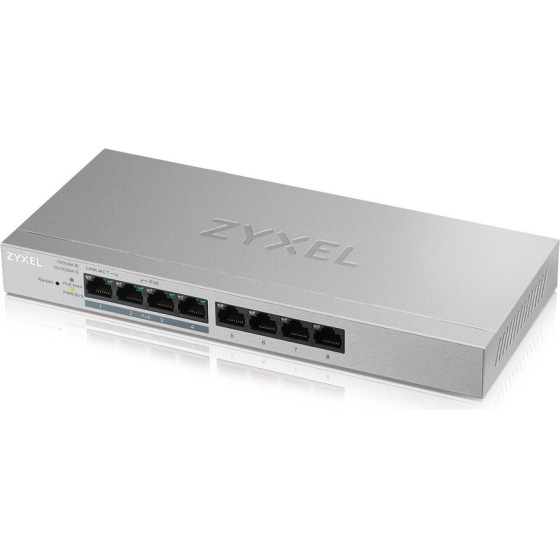 Zyxel GS1200-8HP v2 Managed Gigabit Ethernet (10/100/1000) Power Over Ethernet (PoE) Grey - (GS1200-8HPV2-EU0101F)