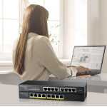 Zyxel GS1915-8 Managed L2 Gigabit Ethernet (10/100/1000) Black - (GS1915-8-EU0101F)