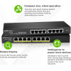 Zyxel GS1915-8 Managed L2 Gigabit Ethernet (10/100/1000) Black - (GS1915-8-EU0101F)