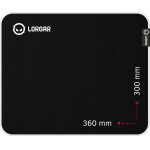 LORGAR Legacer 753, Gaming mouse pad, Ultra-gliding surface, Purple anti-slip rubber base, size: 360mm x 300mm x 3mm, weight 0.23kg