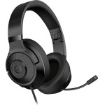 LORGAR Noah 101, Gaming headset with microphone, 3.5mm jack connection, cable length 2m, foldable design, PU leather ear pads, size: 185*195*80mm, 0.245kg, black
