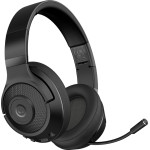 LORGAR Noah 500, Wireless Gaming headset with microphone, JL7006, BT 5.3, battery life up to 58 h (1000mAh), USB (C) charging cable (0.8m), 3.5 mm AUX cable (1.5m), size: 195*185*80mm, 0.24kg, black
