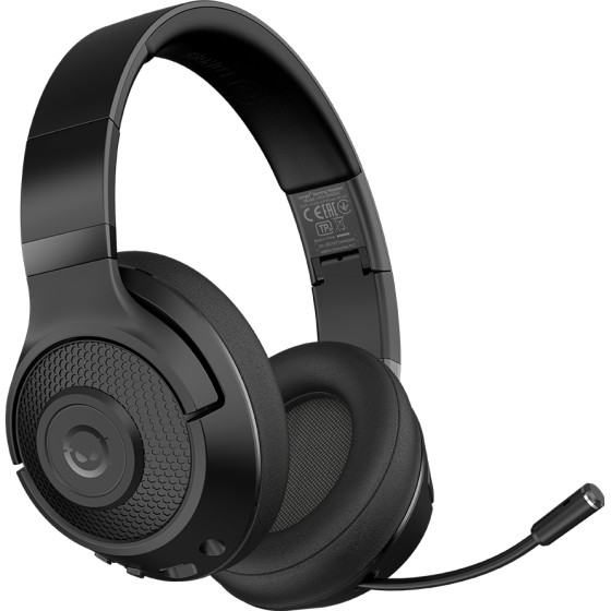 LORGAR Noah 500, Wireless Gaming headset with microphone, JL7006, BT 5.3, battery life up to 58 h (1000mAh), USB (C) charging cable (0.8m), 3.5 mm AUX cable (1.5m), size: 195*185*80mm, 0.24kg, black
