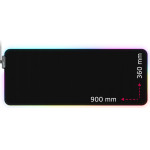 LORGAR Steller 919, Gaming mouse pad, High-speed surface, anti-slip rubber base, RGB backlight, USB connection, WP Gameware support, size: 900mm x 360mm x 3mm, weight 0.635kg