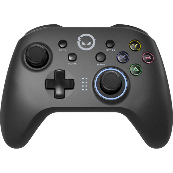 LORGAR TRIX-510, Gaming controller, Black, BT5.0 Controller with built-in 600mah battery, 1M Type-C charging cable ,6 axis motion sensor support nintendo switch ,android,PC, IOS13, PS3, normal size dongle,black