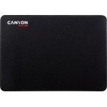 CANYON MP-4, Mouse pad,350X250X3MM,Multipandex,fully black with our logo (non gaming),blister cardboard