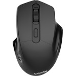 CANYON MW-15, 2.4GHz Wireless Optical Mouse with 4 buttons, DPI 800/1200/1600, Black, 115*77*38mm, 0.064kg