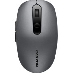 CANYON MW-9, 2 in 1 Wireless optical mouse with 6 buttons, DPI 800/1000/1200/1500, 2 mode(BT/ 2.4GHz), Battery AA*1pcs, Grey, 65.4*112.25*32.3mm, 0.092kg