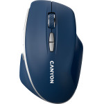 Canyon MW-21, 2.4 Ghz Wireless Mouse ,With 7 buttons, Dpi 800/1200/1600, Battery: AAA*2pcs,Blue,72*117*41mm, 0.075kg