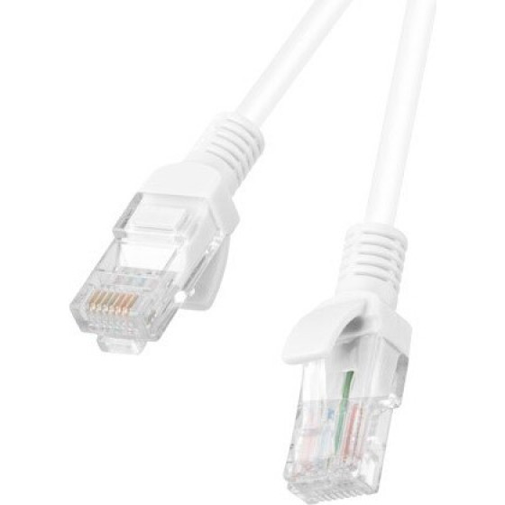 Lanberg Patchcord KAT.6 Utp 3M Bialy Fluke Passed 10-Pack - (PCU6-20CC-0300-W)