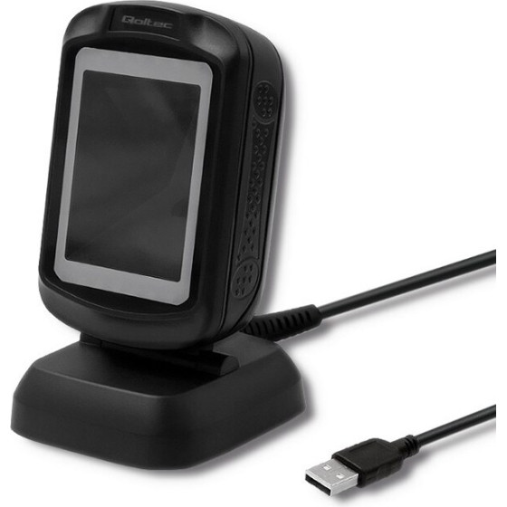 QOLTEC Desktop Qr & Barcode Scanner | Usb - (50864)
