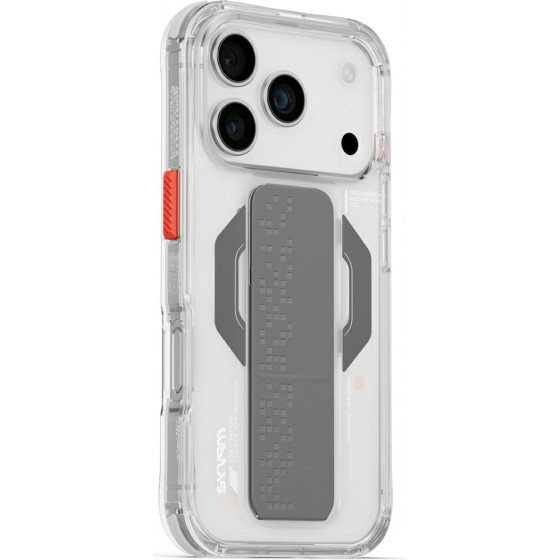 Skinarma Haxa Case For Iphone 17 Pro Magnetic Charging + Grip Stand Transparent - (SK-2025IPP6.3-HAXA-CLR)