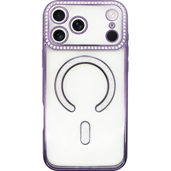 Vivid Magsafe Strass Case Apple Iphone 17 Pro Max Purple - (CS-Mgs Tr 1-2507003)