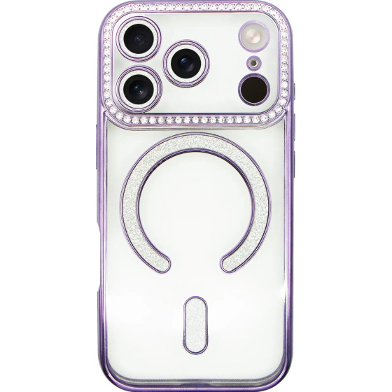 Vivid Magsafe Strass Case Apple Iphone 17 Pro Purple - (CS-Mgs Tr 1-2507002)