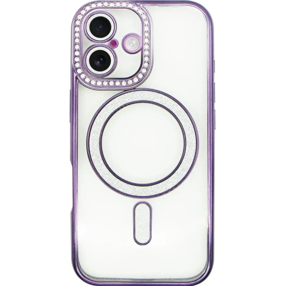 Vivid Magsafe Strass Case Apple Iphone 17 Purple - (CS-Mgs Tr 1-2507001)