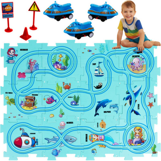 Kruzzel Puzzle edukacyjne- Tor 24851 - (18436-0)