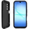 Volte-Tel ���� Samsung A17 4G A175/A17 5G A176 6.74'' Silicon Tpu With Strap Full Camera Protection Black With Black BUTTERFLIES