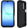 Volte-Tel ���� Samsung A17 4G A175/A17 5G A176 6.74'' Silicon Tpu With Strap Full Camera Protection Black With Black HEARTS