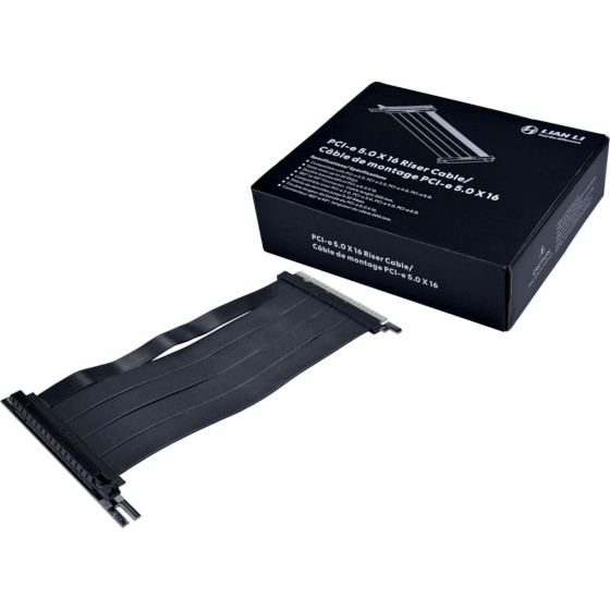 Lian Li Pcie 5.0 Riser Cable 200mm - Black - (G89.PW-PCI-520X)