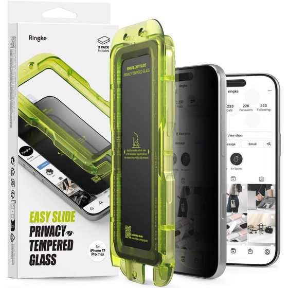 Ringke Easy Slide 2-Pack Privacy Glass For Iphone 17 Pro Max - (28501-0)