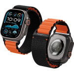 Spigen WBF1 Strap For Apple Watch 44 / 45 / 46 / 49 Mm - Black And Orange - (28750-0)